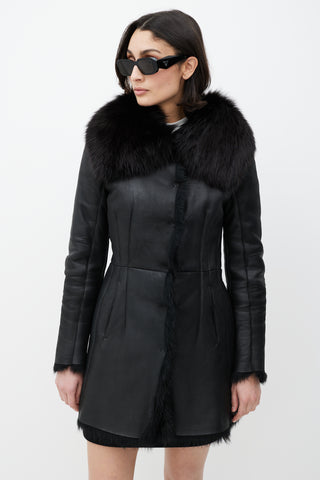 Michael Kors // Collection Beige Fur Trim Coat – VSP Consignment