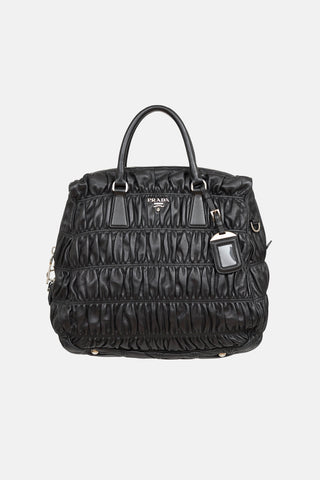 Prada Leather Gaufre Tote Bag