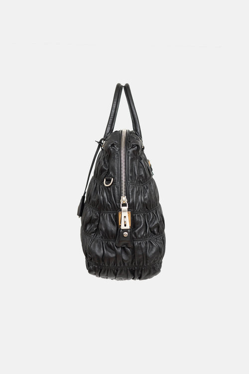 Prada Leather Gaufre Tote Bag