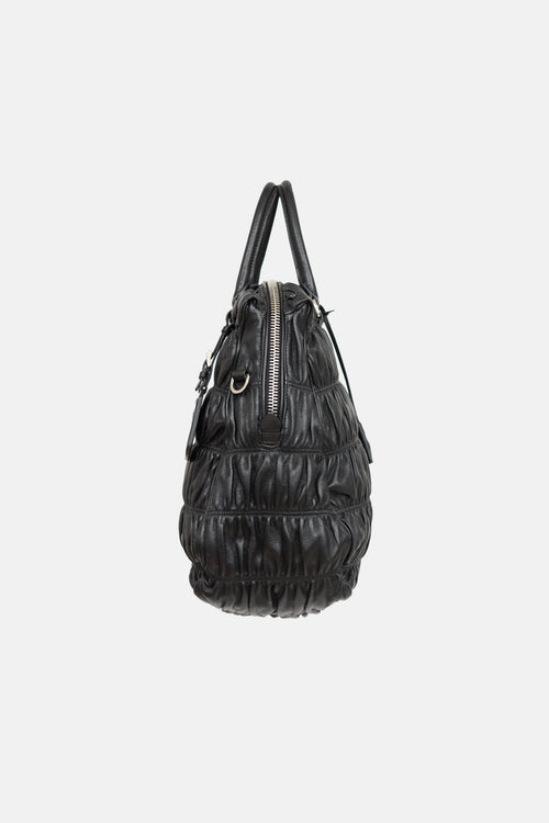 Prada Leather Gaufre Tote Bag