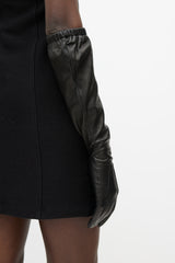Prada Black Leather Glove