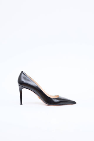 Prada Saffiano Point Toe Pump