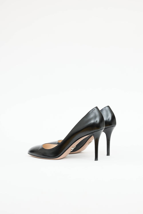 Prada Leather Saffiano Pump