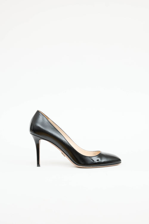 Prada Leather Saffiano Pump