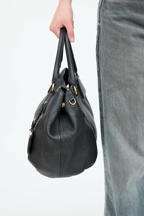 Prada Vitello Daino Satchel Bag