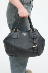 Prada Vitello Daino Satchel Bag