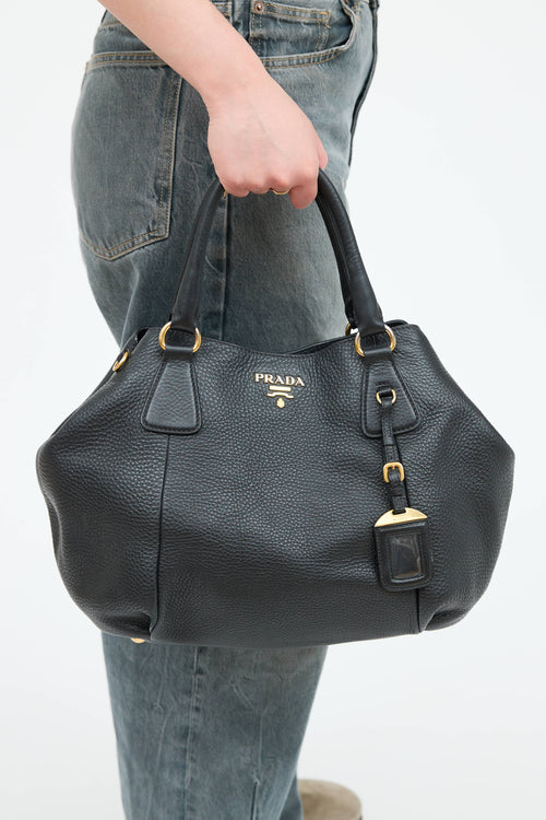 Prada Vitello Daino Satchel Bag