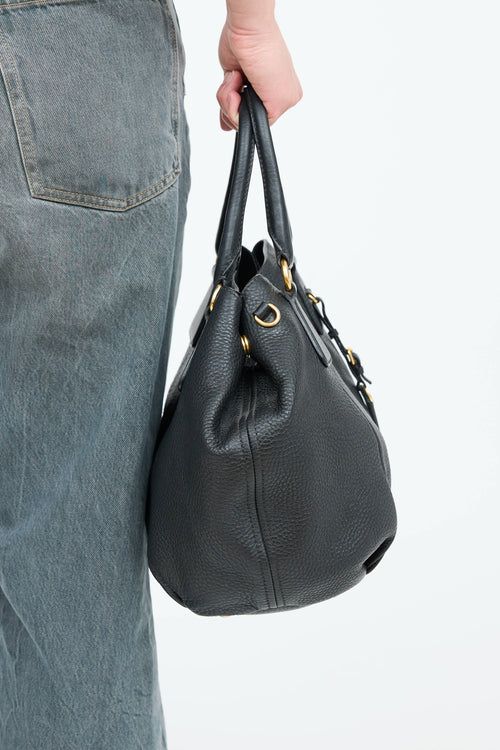 Prada Vitello Daino Satchel Bag