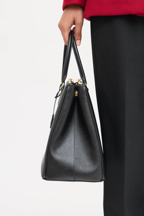 Prada Leather Gallerina Saffiano Bag