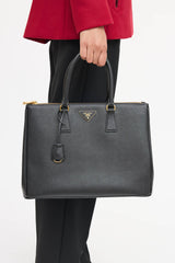 Prada Leather Gallerina Saffiano Bag