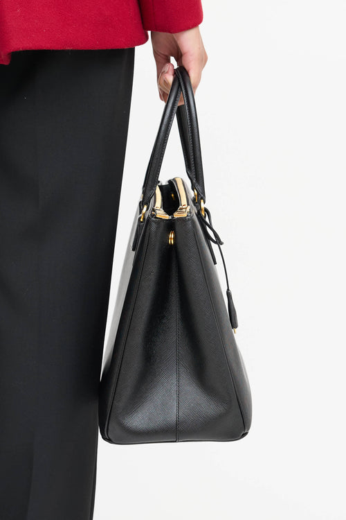 Prada Leather Gallerina Saffiano Bag