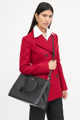 Prada Leather Gallerina Saffiano Bag