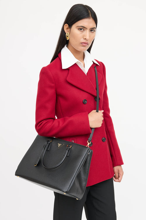 Prada Leather Gallerina Saffiano Bag