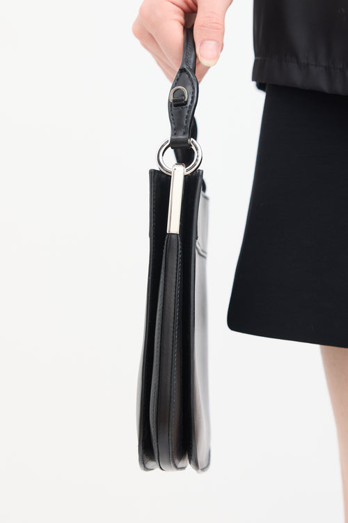 Prada Black Leather Margit Crossbody Bag