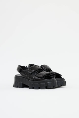 Prada Quilted Monolith Sandal