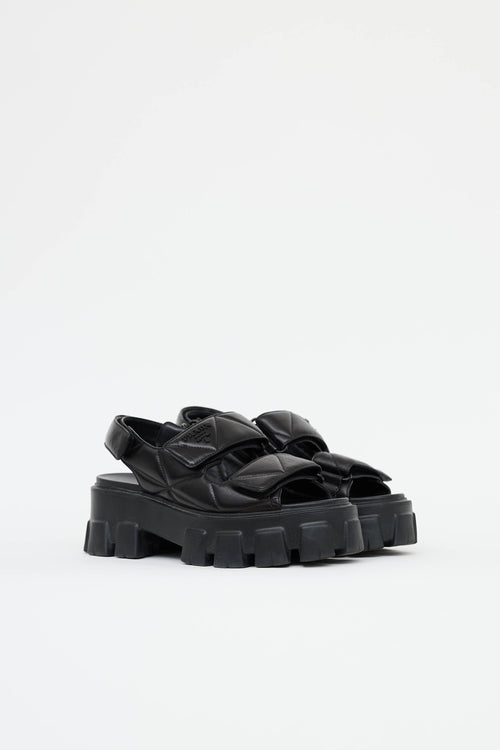 Prada Quilted Monolith Sandal