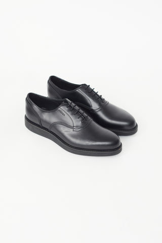 Prada Black Leather Oxford