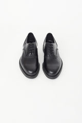 Prada Black Leather Oxford