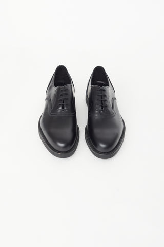 Prada Black Leather Oxford