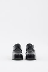 Prada Black Leather Chunky Sole Derby