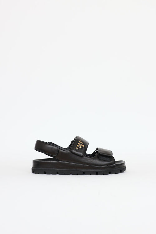 Prada Leather Padded Sandal