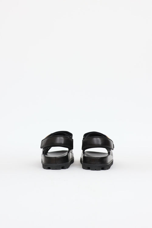 Prada Leather Padded Sandal