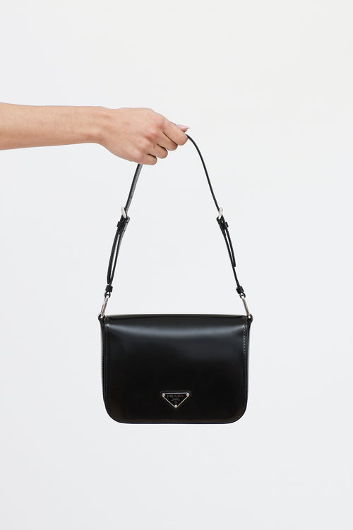 Prada Spazzolato Flap Bag