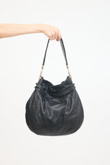 Prada Black Leather Two Way Shoulder Bag