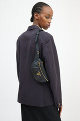 Prada Black Leather Vitello Belt Bag