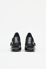 Prada Leather Wingtip Loafer Pump