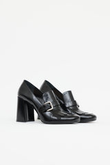 Prada Leather Wingtip Loafer Pump