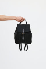 Prada 90's Tessuto Leather Embossed  Backpack