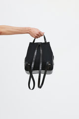 Prada 90's Tessuto Leather Embossed  Backpack