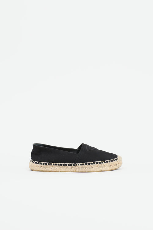 Prada Logo Espadrille Flat