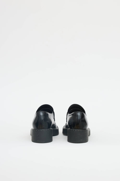 Prada Leather Logo Loafer