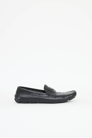 Prada Leather Logo Loafer