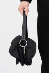 Prada Tessuto Ruffle Shoulder Bag