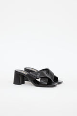 Prada Quilted Criss Cross Mule
