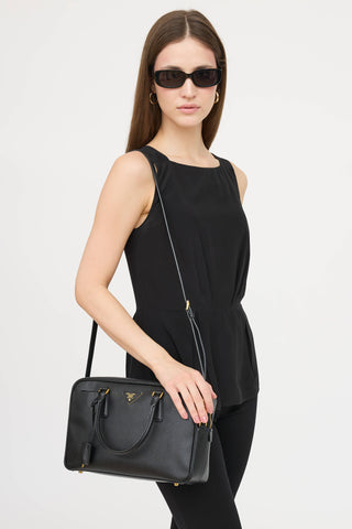 Prada Saffiano Lux Bauletto Bag