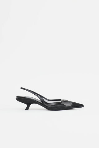 Prada Mesh Slingback Heel