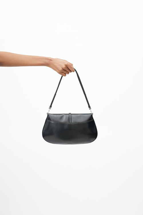 Prada Black Mini Spazzolato Shoulder Bag