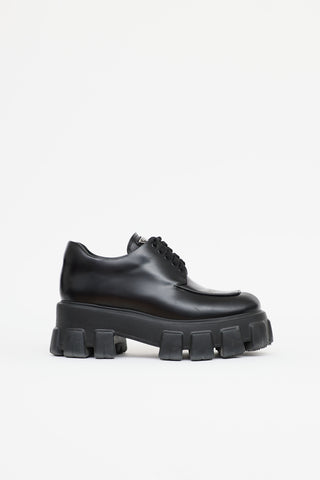 Prada Monolith Leather Oxford Loafer