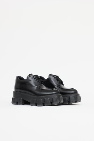 Prada Monolith Leather Oxford Loafer