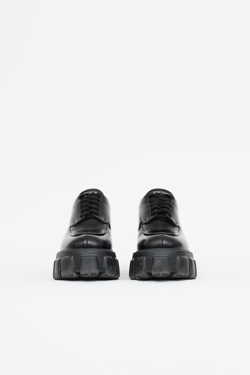 Prada Monolith Leather Oxford Loafer