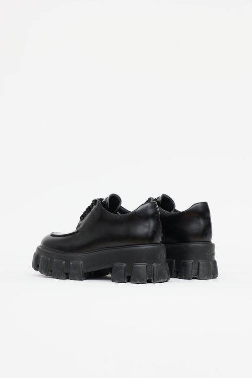 Prada Monolith Leather Oxford Loafer