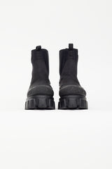 Prada Black Monolith Nylon Gabardine Boot