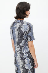 Prada Black & Multicolour Print Dress