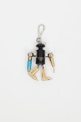 Prada Black & Multi Robot Keychain