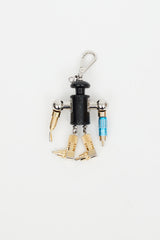 Prada Black & Multi Robot Keychain
