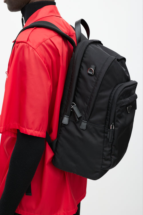 Prada Black Nylon Backpack